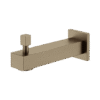 FORM PLUS BATHTUB SPOUT WITH DIVERTER SQUARE CHAMPAGNE BRONZE