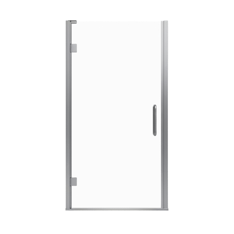 FORM PLUS SHOWER DOOR 36 SWING BRUSHED STEEL CLEAR GLASS