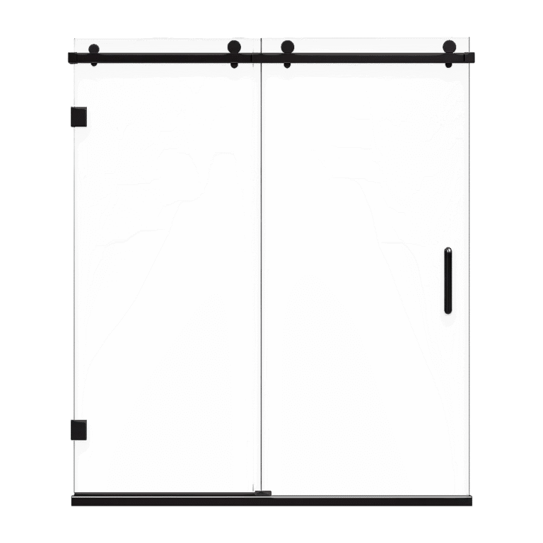 FORM PLUS SHOWER DOORS SLIDING 60X72 MATTE BLACK CLEAR GLASS