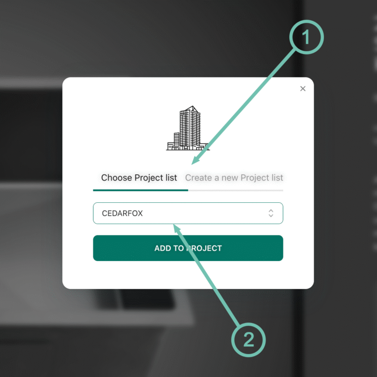 PRODUCT PROJECT MODAL