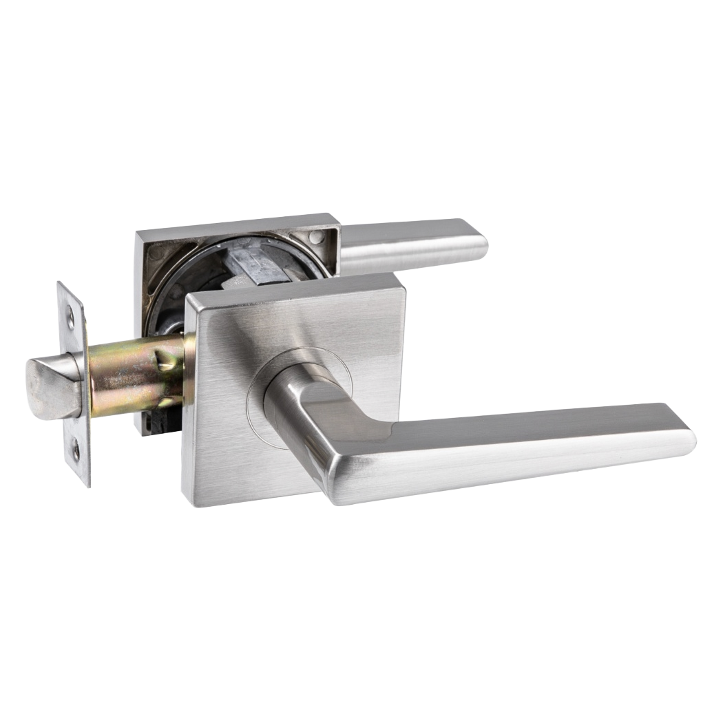 FORM PLUS DOOR HANDLE SQUARE TAPER BRUSHED STEEL