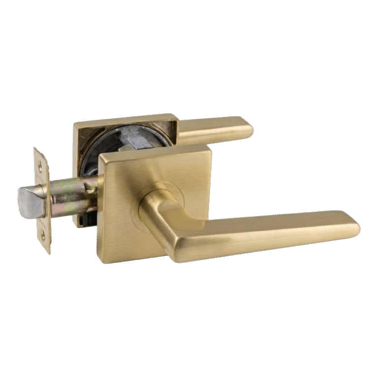 FORM PLUS DOOR HANDLE SQUARE TAPER SATIN BRASS