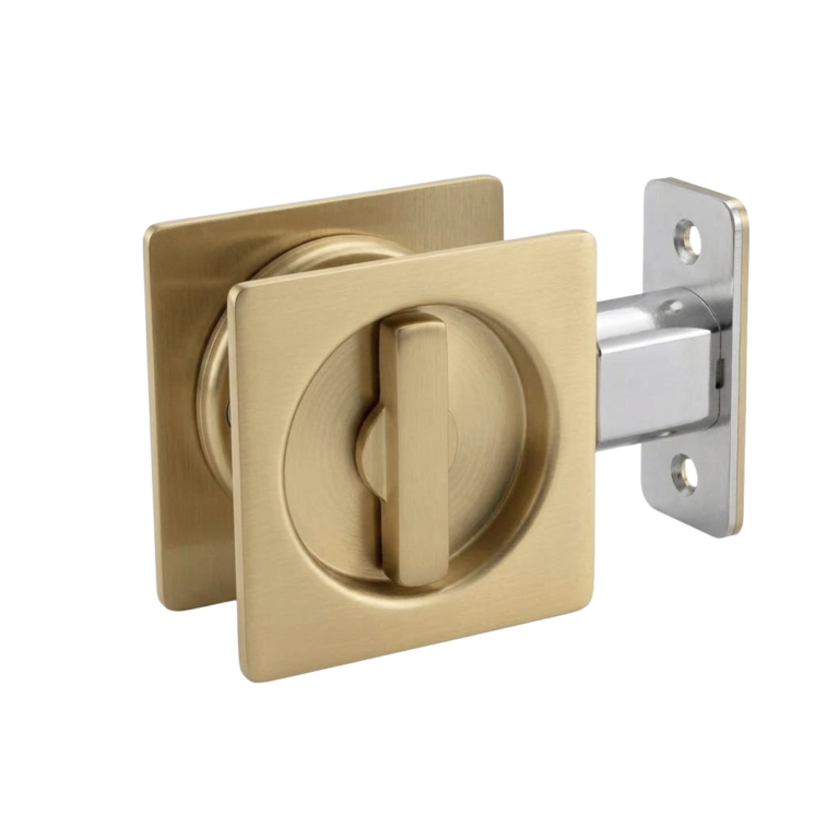 FORM PLUS SQUARE POCKET DOOR LOCK SB