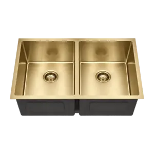 Luxe Gold 50/50 Double Bowl Sink