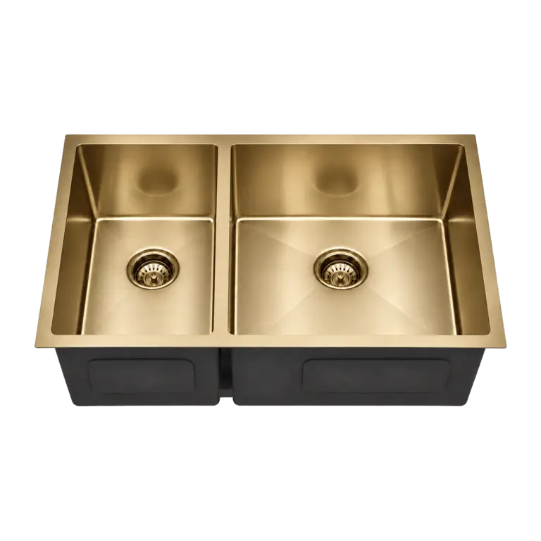 Luxe Gold 60/40 — Left Side 40% Double Bowl Sink