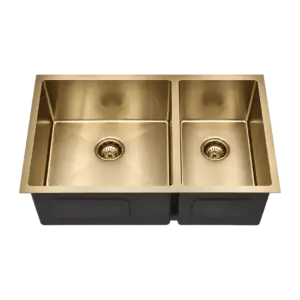 Luxe Gold 60/40 — Right Side 40% Double Bowl Sink