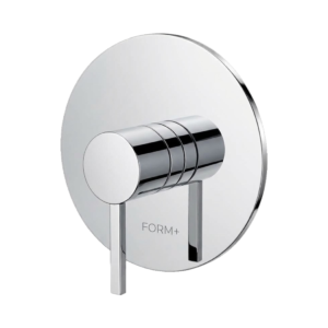Maelstrom round shower control trim kit in polished chrome