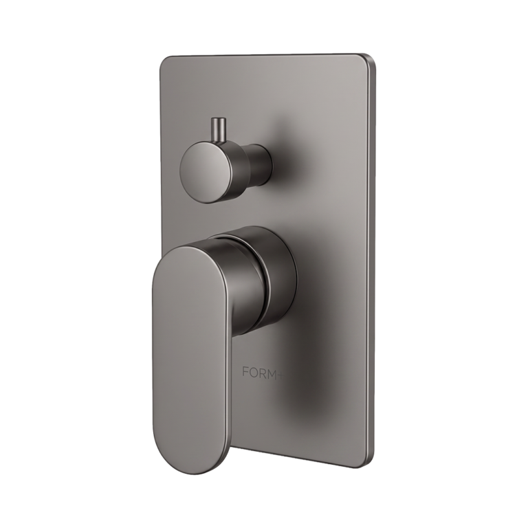 Nass V3 shower control trim kit in Gun Metal