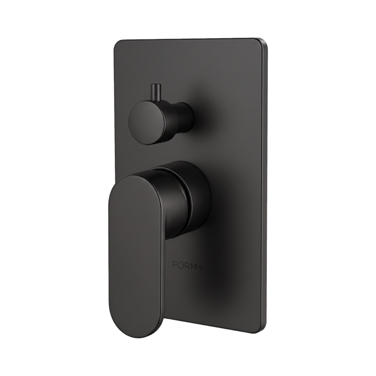Nass V3 shower control trim kit in Matte Black