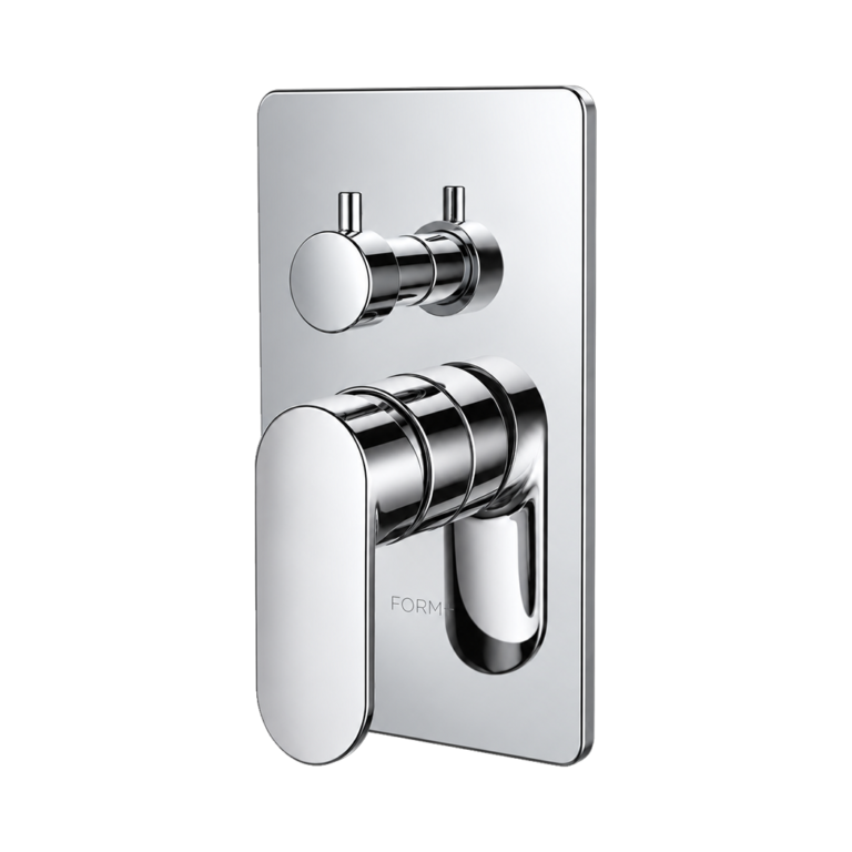 Nass V3 shower control trim kit in Polished Chrome