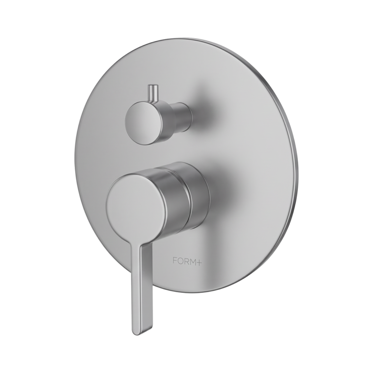 Solis V2 shower control trim kit in Brushed Chrome