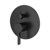 Solis V2 shower control trim kit in Matte Black