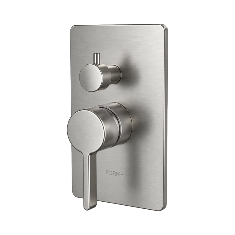 Solis V3 shower control trim kit in Brushed Chrome