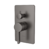 Solis V3 shower control trim kit in Gun Metal