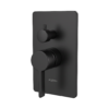 Solis V3 shower control trim kit in Matte Black