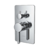 Solis V3 shower control trim kit in polished chrome