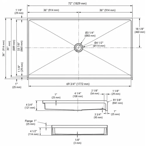 FORM PLUS 7236 SWC DIMENSIONS