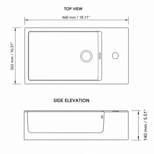 FORM PLUS COMPACT BATHROOM SINK SO DIMENSIONS
