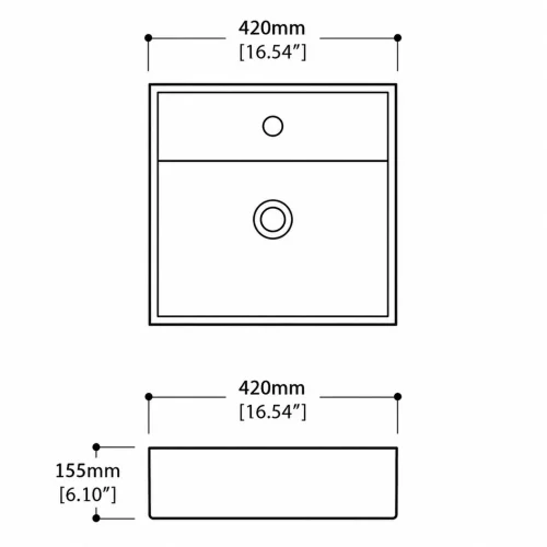 FORM PLUS MIRA BASIN DIMENSIONS
