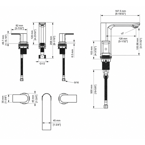 FORM PLUS ORLAIII WIDESPREAD DIMENSIONS