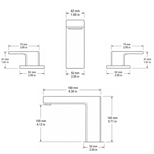 FORM PLUS TEMPEST WIDESPREAD DIMENSIONS