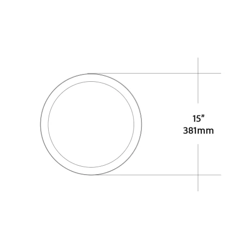 FORM PLUS 15 INCH SURFACE LED LIGHT DIMENSIONS