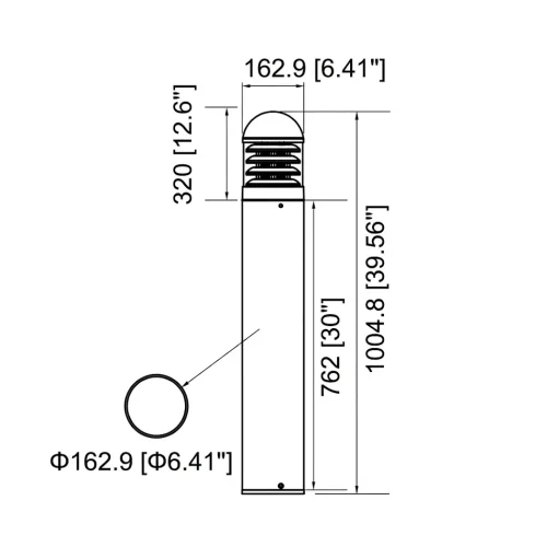 FORM PLUS 40BOLLARD 2 DIMENSIONS