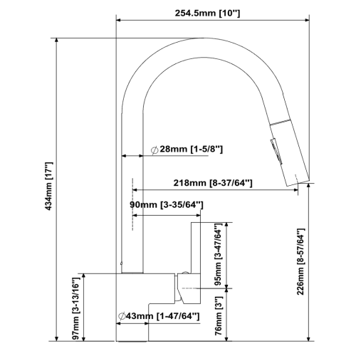 FORM PLUS AURELIA ARC DIMENSIONS
