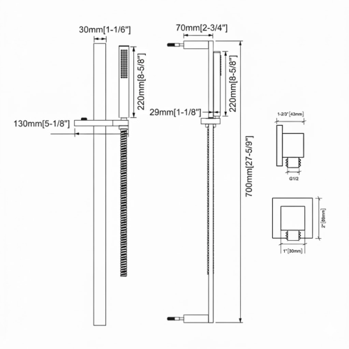 FORM PLUS CUBIC SLIM HS DIMENSIONS