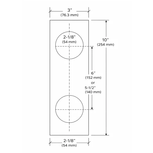 FORM PLUS DOOR ESCUTCHEON DIMENSIONS