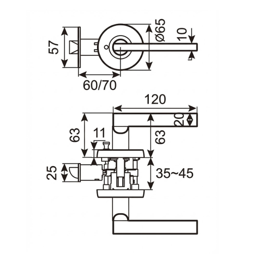FORM PLUS DOOR RF DIMENSIONS