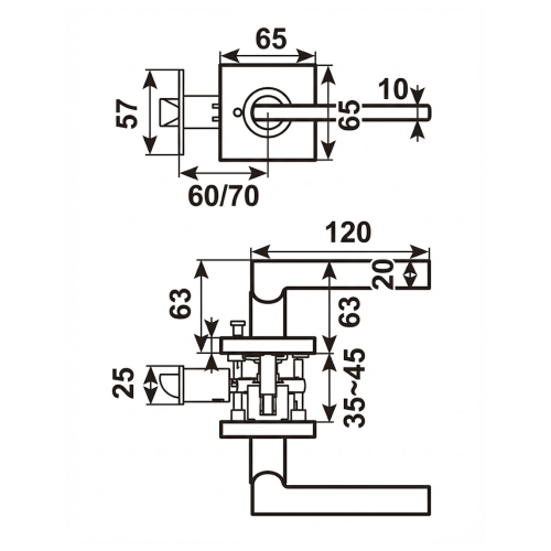 FORM PLUS DOOR SF DIMENSIONS