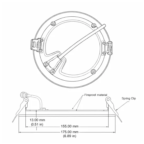 FORM PLUS FIRE RATED 6I RECESSED LIGHT DIMENSIONS