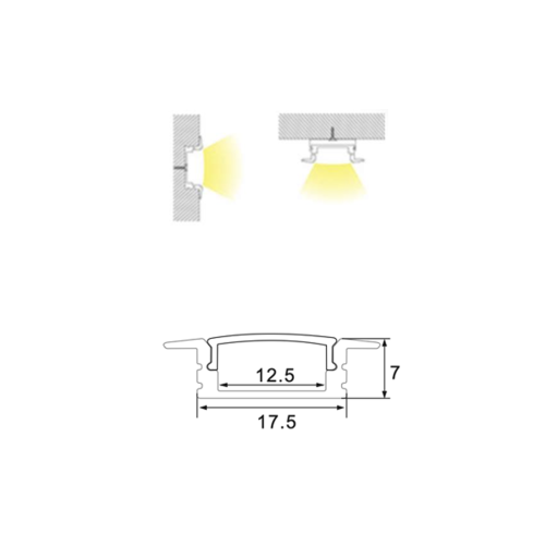 FORM PLUS LED CHANNEL 21 DIMENSIONS