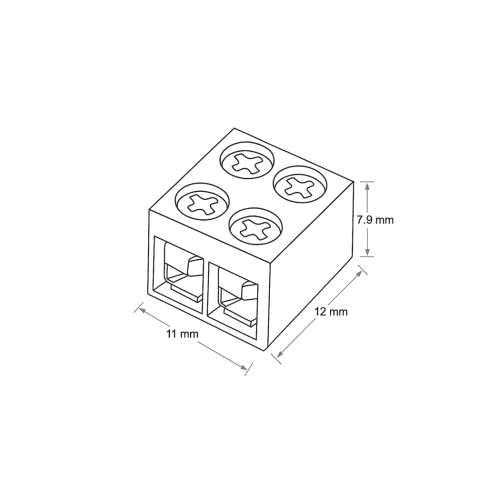 FORM PLUS LED STRIP SCREW TERMINAL DIMENSIONS