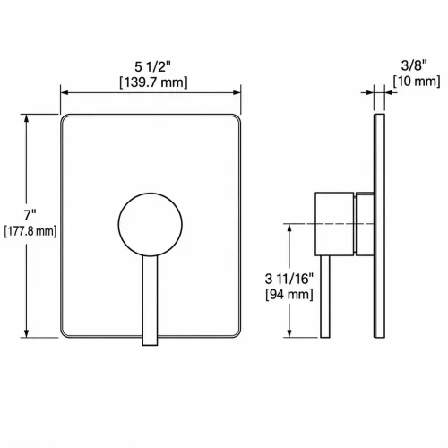FORM PLUS MAELSTROM RECTANGULAR DIMENSIONS