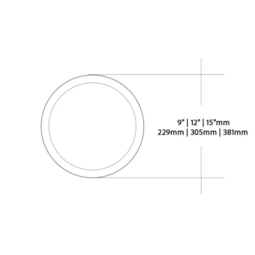 FORM PLUS MOTION SENSOR SURFACE LED DIMENSIONS