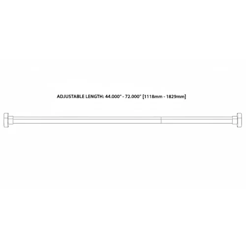 FORM PLUS SHOWER ROD 4472 DIMENSIONS