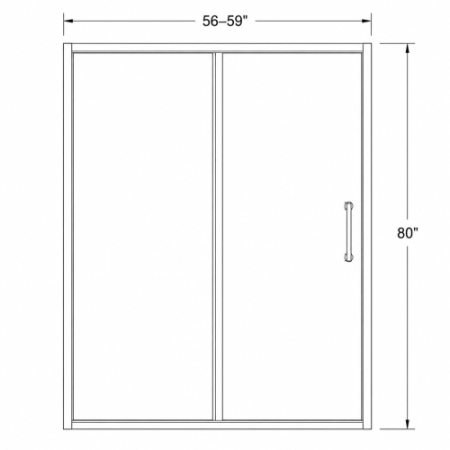 FORM PLUS SLIM SLIDER SHOWER DOOR DIMENSIONS