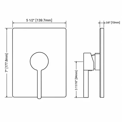 FORM PLUS SOLIS RECTANGULAR DIMENSIONS