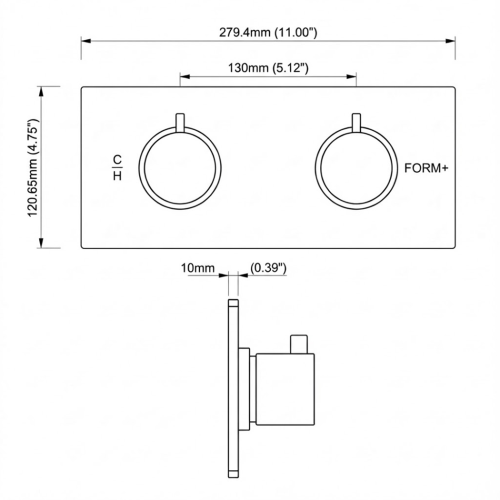 FORM PLUS TORRENT WS H2 DIMENSIONS