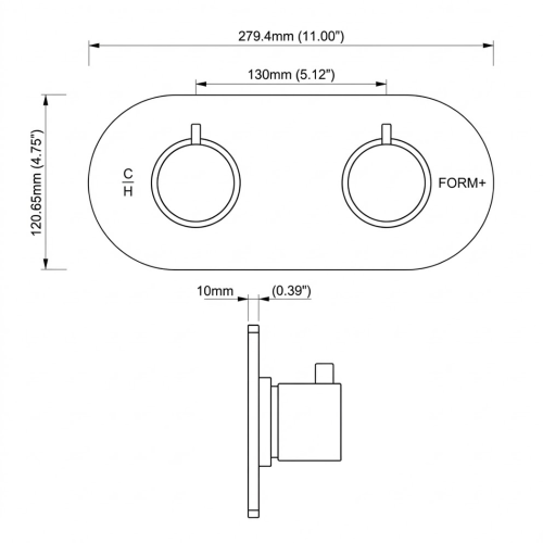 FORM PLUS TORRENT WS H3 DIMENSIONS