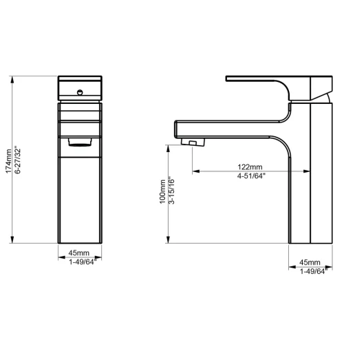 FP SINE BF DIMENSIONS