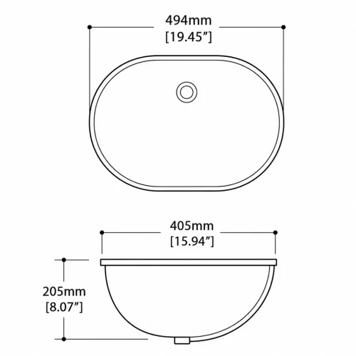 ORM PLUS COVE BASIN DIMENSIONS