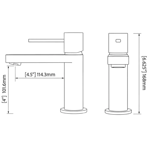 WEBSITE PRODUCT MAELSTROM BATHROOM FAUCET DIMENSIONS