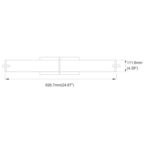 WEBSITE PRODUCT SQUARE LED VANITY LIGHT 25 DIMENSIONS